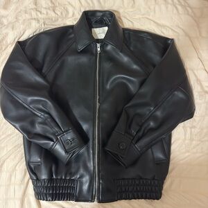 Wilfred Black Leather Jacket